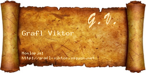 Grafl Viktor névjegykártya
